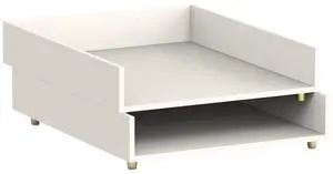 Juliet Paper Tray 1 Section Holds 11" x 8.5" Files 10 x 12.25 x 2.5 White 3467U0312