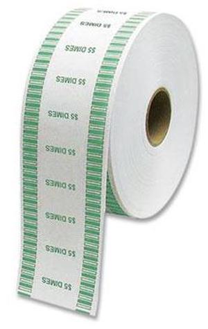 ControlTek Automatic Coin Wrapper Roll Dimes $5.00 Kraft 8 Rolls 575036