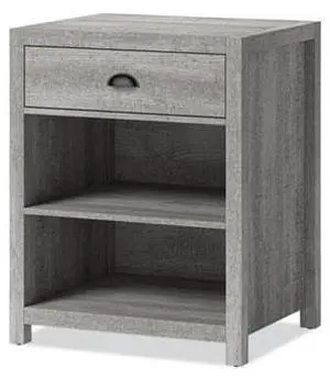 Whalen Fallbrook 2-Shelf Laminate Mobile Printer Stand, Smoked Ash SPUS-FBPS-GM