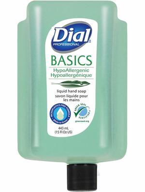 Basics MP Free Liquid Hand Soap Refill for Versa Dispenser Unscented 15 oz 6/Carton DIA33827