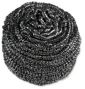 Boardwalk Stainless Steel Scrubber 3.93 x 1.96 Silver 72/Carton BWKSCRUBBER