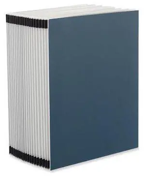 Universal Office Expanding Desk File 20 Divider Alpha Index Letter Blue