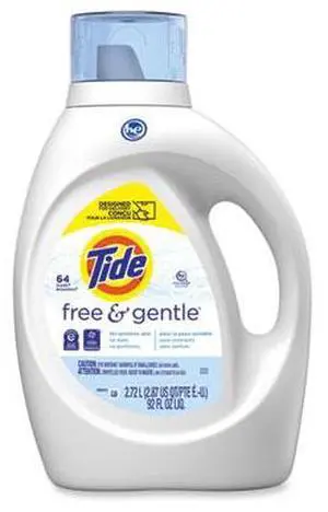 Tide Free and Gentle Liquid Laundry Detergent Unscented 92 oz Bottle 80355232