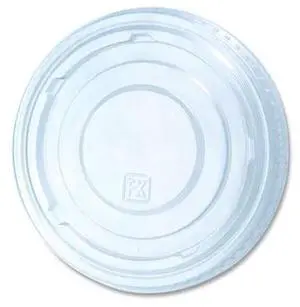 Greenware Cold Drink Lids Fits 16 oz to 24 oz Cold Cups Plastic Clear 1000/Carton LKC1624F