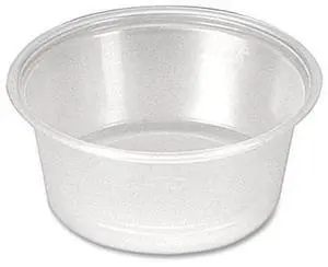 Portion Cups 1.5 oz Plastic Clear 250/Sleeve 10 Sleeves/Carton PPC150