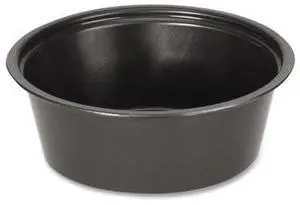 Portion Cups 1.5 oz Plastic Black 250/Sleeve 10 Sleeves/Carton PPC150B