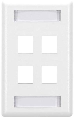 Black Box GigaStation2 4 Socket Network Faceplate