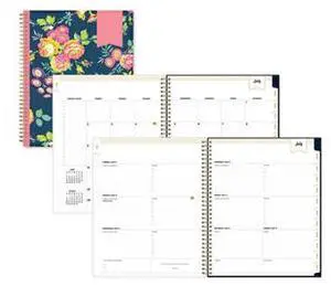 2025-2026 Day Designer Peyton Navy CYO Weekly/Monthly Academic Planning Calendar, 8-1/2" x 11", July 2025 to June 2026, 107924-A