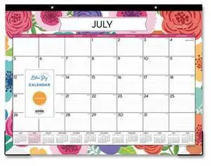 2025-2026 Blue Sky Desk Pad Planning Calendar, 17" x 22", Mahalo, July 2025 To June 2026, 100157