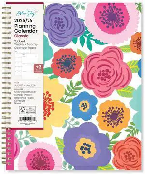 2025-2026 Blue Sky Mahalo CYO Weekly/Monthly Academic Planning Calendar, 8-1/2" x 11", July 2025 to June 2026, 100149-A