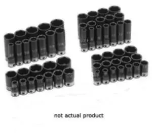 GREY PNEUMATIC 81016D 3/8" Drive, 1/2" SAE Socket, 6 Points, Duo-1/2"Dx30mm,D