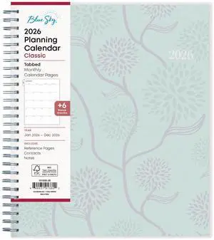 2026 Blue Sky Monthly Planner, 8" x 10", Rue Du Flore, January To December, 101605