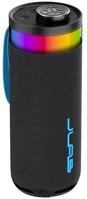 JLab Go Party Portable Bluetooth Speaker System - 10 W RMS - Black - 80 Hz to 18 kHz - Battery Rechargeable