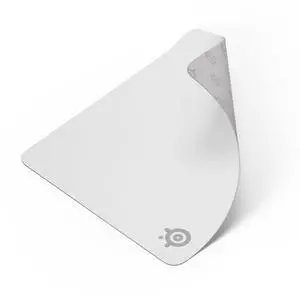 SteelSeries QcK Cloth Gaming Mouse Pad - Exclusive Micro-Woven Surface, Optimized for Gaming Sensors, Maximum Control - Size L - White