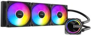 Antec Skeleton 360 ARGB Liquid CPU Cooler, 360mm Radiator, 3 x 120mm PWM ARGB Fans, Hydraulic Bearing, Copper Base, Intel LGA 115X/1200/1700/20XX, AMD AM4/AM5, Black