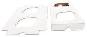 Southern Champion Tray SCH10004 Cupcake Holder Inserts, Paperboard, White/kraft, 7 7/8 X 3 7/8 X 7/8, 200/ctn