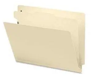 Smead 26825 Manila End Tab Classification File Folder - Letter - 8.50" X 11" - 2" Expansion - 4 Fastener - 2" Folder Fastener Capacity - 1 Dividers - 18 Pt. - Pressboard - Manila - 10 / (SMD26825_35)