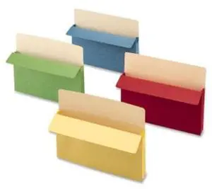 Smead 73890 Assortment Colored File Pockets - Letter - 8.50" Width X 11" Length Sheet Size - 3.50" Expansion - Top Tab Location - Tyvek - Assorted - 25 / Box (smd-73890_35)