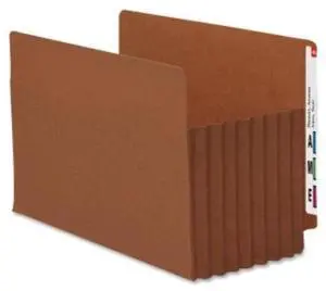 Smead 74795 Redrope Extra Wide End Tab Tuff Pocket File Pockets With Reinforced Tab - Legal - 8.50" Width X 14" Length Sheet Size - 7" Expansion - 16.5 Pt. - Redrope - Brown - 5 / Box (smd-74795_35)
