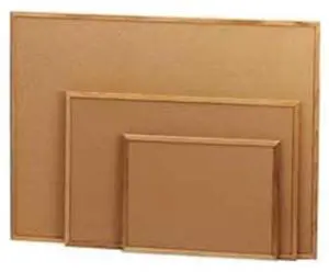 Sparco Wood Frame Cork Board - 24" Height X 36" Width - Brown Cork Surface - Oak Frame (SPR19767)