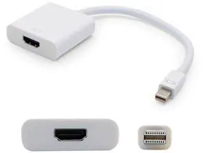 Addon 20.00cm [8.00in] Mini-displayport Male To Hdmi Female White Active Adapter Cable - 100% Compatible With Select Devices. (mdp2hdmiaw)
