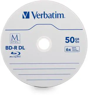 Verbatim Blu-ray Recordable Media - Bd-r Dl - 6x - 50 Gb - 25 Pack Spindle - 120mm - Double-layer Layers (98924)