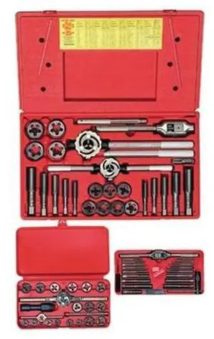 Hanson 97606 66 Piece Fractional Tap And Hex Die Set