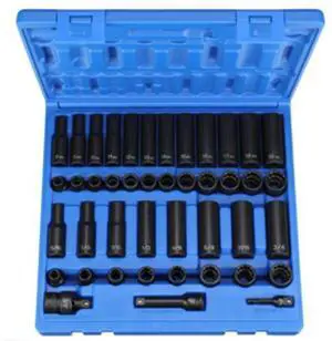 Grey Pneumatic 1643RD 3/8" Dr. 43 Pc. Standard/deep Sae/metric -12 Point