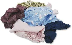 Procter & Gamble 135-25 Colored T-shirt Rags, Cotton, Assorted, 25/box