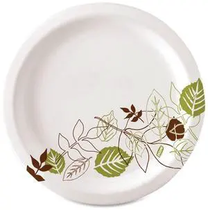 Dixie Pathways Design Everyday Paper Plates - 6.88" Diameter Plate - Paper - 125/carton (UX7WSCT)
