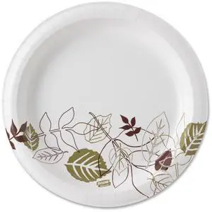 Dixie Pathway Heavyweight Paper Plates - 8.50" Diameter Plate - Paper - 125/carton (SXP9PATHCT)