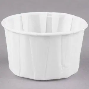 Solo Cup Company 325 Treated Paper Portion Cups, 3 1/4 Oz., White, 250/bag