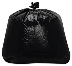 Trinity Packaging Corp. 100584 Low-density Can Liners, 1.6mil, 56gal, 23w X 20d X 47h, Black, 100/carton