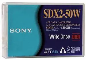 Sony Sdx250w//a Tape 8mm Ait-2 Ame 50/130gb 230m Worm (sdx250w--a) (sdx250w//aww)