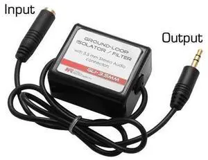 Hall Research GLI-35mm Stereo Audio Ground-Loop Isolator & Filter with 3.5mm Connectors