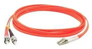AddOn 9m ST to LC Orange OM1 Duplex OFNR Riser-Rated MMF Fiber Patch Cable