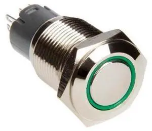 Race Sport LED Two Position on/off Switch Green (rs-2p16mm-ledg)