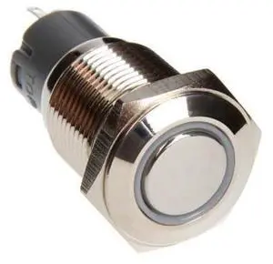 Race Sport LED Two Position on/off Switch White (rs-2p16mm-ledw)