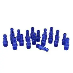 Milton Industries 783TC-20 Colorfit Plugs, T-style Blue, Box Of 20