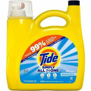 Tide Simply Clean & Fresh Liquid HE Laundry Detergent, Refreshing Breeze, 117 Oz