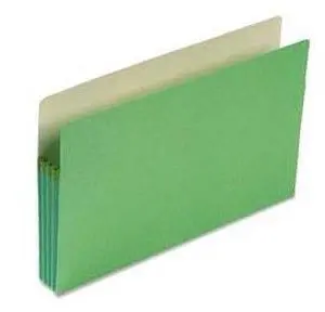 Smead 74226 Green Colored File Pockets - Legal - 8.50" X 14" - 3.50" Expansion - Top Tab Location - Tyvek - Green - 1 Each (SMD74226)