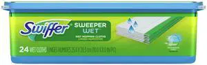 Swiffer Sweeper Wet Mopping Pad Refills, Open-Window Fresh Scent, 24 Count