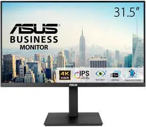ASUS VA32UQSB 32" 4K UHD IPS Monitor, 3840 x 2160, 60Hz, HDR10, USB Hub, HDMI, DisplayPort, Ergonomic Stand, Built-in Speakers, VESA ASUS VA32UQSB 32" 4K UHD IPS Monitor, 3840 x 2160, 60Hz, HDR10, USB Hub, HDMI, DisplayPort, Ergonomic Stand, Built-in Speakers, VESA