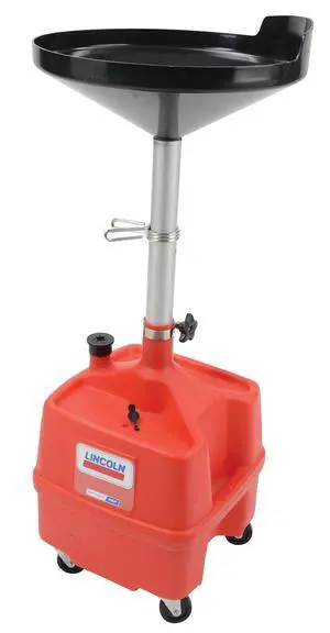 Lincoln Industrial 3508 Lincoln Lubrication Portable Plastic Fluid Waste Dra With 36"-65" Adjustable Funnel Lincoln Industrial 3508 Lincoln Lubrication Portable Plastic Fluid Waste Dra With 36"-65" Adjustable Funnel