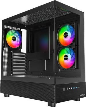 MONTECH XR, ATX Mid-Tower PC Gaming Case, 3 x 120mm ARGB PWM MONTECH XR, ATX Mid-Tower PC Gaming Case, 3 x 120mm ARGB PWM