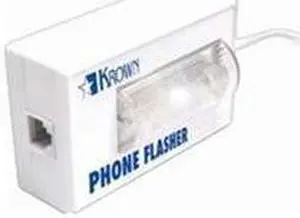 Computty KRN-PF200 Krown Phone Visual Flasher Great For Hearing Impaired White