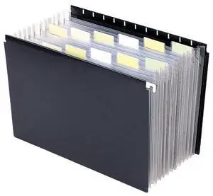 Smead Hanging Expanding File Portable Ltr 11-7/8"x9-1/4" BK 65125