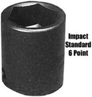 1/2" Drive 6 Point Standard Impact Socket 1-1/16"