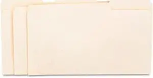 Universal 15113 File Folders- 1/3 Cut Assorted- One-Ply Top Tab- Legal- Manila- 100/Box