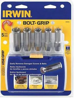 5 Piece Bolt-Grip Deep Well Bolt Extractor Set